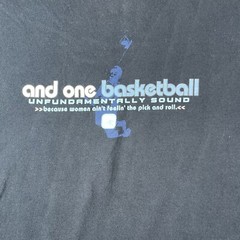 Vintage AND1 Shirt Mens Large** Basketball Blue Quote Women Funny Streetwear Y2K