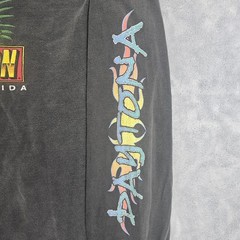 Y2K Harley Davidson Shirt Men Large XXL Black Flames Long Sleeve Hits Daytona