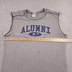 Pinnacle University Alumni Shirt Mens Medium Sleeveless Cutoff Tee Hanes Sports