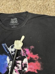 Harley Quinn Suicide Squad Shirt Men Sz 3XL XXL Black DC Comics Margot Robbie
