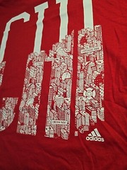🚨 Adidas Originals Chicago Men’s Training T-Shirt Scarlet-White BQ1716 SZ XL