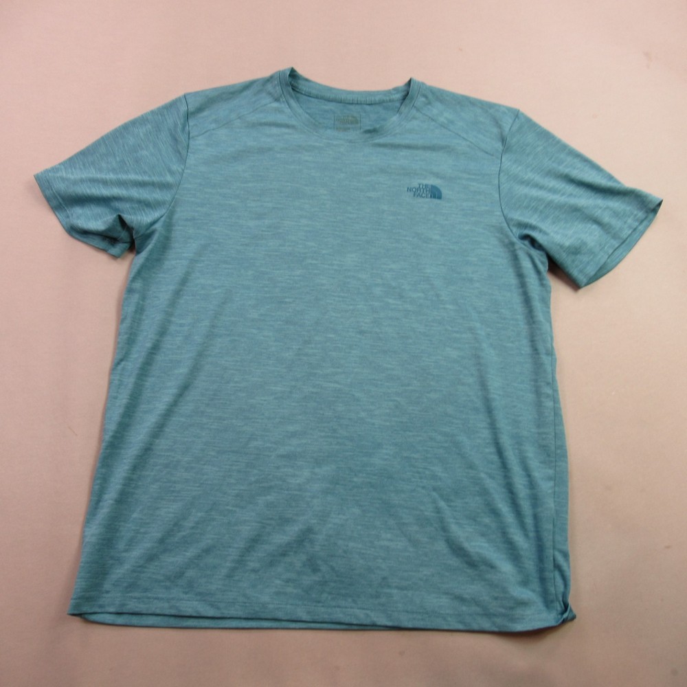 North Face Shirt Mens Large Short Sleeve Crew Neck Outdoors Casual Green