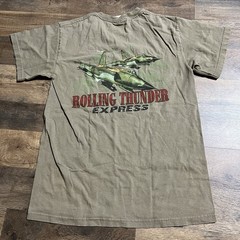 VTG F105 Thud Rolling Thunder Express Fighter Jet T-Shirt Adult S Small Military