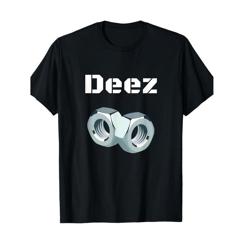 100% Cotton Funny “Deez Nuts” Graphic T-Shirt