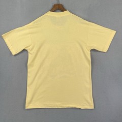Vintage Texas Rodeo Shirt Men Medium Anvil Yellow Short Sleeve Single Stitch USA