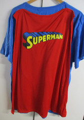 DC Comics Superman Costume T-Shirt with Detachable Cape – Men’s Size 3XL – BNWT