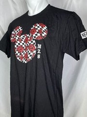 Neff x Disney Mickey Mouse Black M28 Rose T-Shirt Men’s LARGE