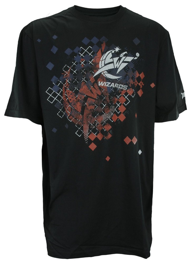 Zipway NBA Basketball Men’s Big & Tall Washington Wizards Graphic T-Shirt, Black