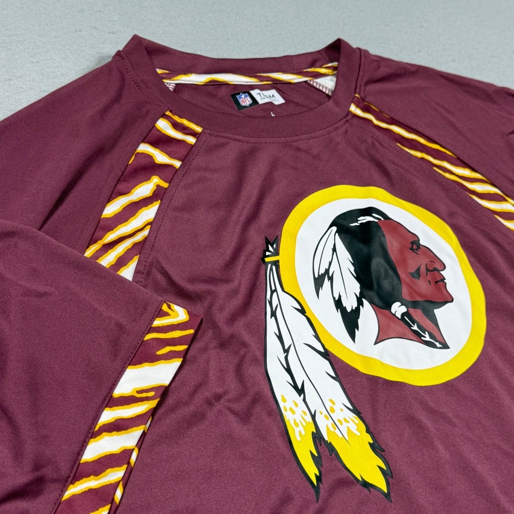 NFL Team Apparel Washington Redskins Burgundy Performance Shirt Mens Large NWT
