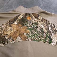 Magellan Outdoors Camouflage Long Sleeve 1/4 Zip Hunt Fish Large Shirt Logo