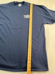 Navy Submarine Veterans Mens 2XL Blue T Shirt Graphic Print Front and Back