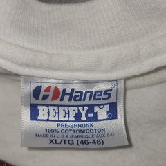 Hanes Beefy-T Graphic Tee Mens XL White Good Vintage 90s Southwestern Glitter