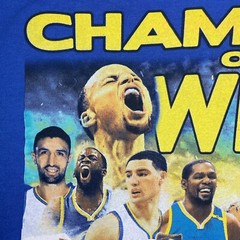Golden State Warriors NBA Champion Shirt Rap Tee Men XL Steph Curry Kevin Durant