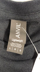 Anvil Lightweight N26 Logo Print T-Shirt By Spectrum Designs Black ~ Size Large