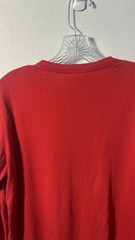 Vintage Tommy Hilfiger Embroidered Red Long Sleeve T Sz Medium (1405)see Photo