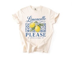 Comfort Colors Limoncello Please Shirt Italian Summer Lemons T-Shirt