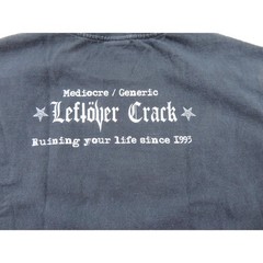Leftover Crack Who Needs Politics When Punk = Fashion Black T-shirt Sz M 1990s