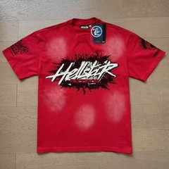 Hellsta vintage pure cotton men’s and women’s loose short sleeved T-shirt