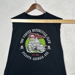 The Vortex Motorcycle Club Cutoff Muscle Tank Top T-Shirt Atlanta Georgia Sz XL