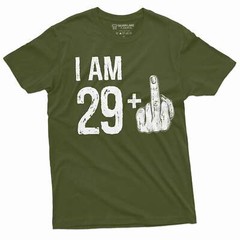 Men’s 30th Birthday celebration T-shirt 29 middle finger offensive humor shirt