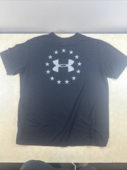 Under Armour Men’s Freedom Banner Flag Graphic T-Shirt Black Men’s 2XL