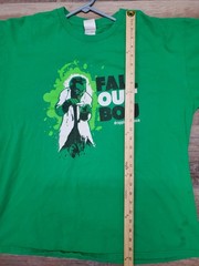 Vintage Fall Out Boy Droppin Science T Shirt Men’s XL Green Fruit Of The Loom