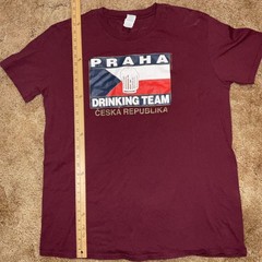 Praha Drinking Team Česká Republika Czech Republic Shirt Sz XL