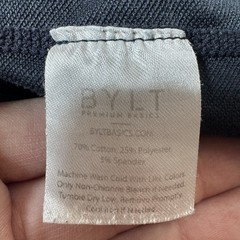 BYLT Drop Cut S/S Pocket Lux Blue Athletic Short Sleeve T-shirt Mens Medium