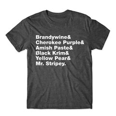 Mighty Circus Heirloom Tomato List T-Shirt Soft Cotton Premium Tee Comfy!