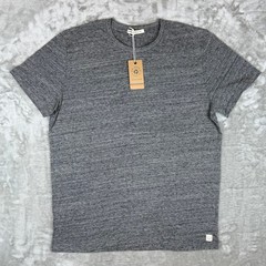 Marine Layer Signature Crewneck Tee T-Shirt Mens Medium Heather Gray Soft NWT