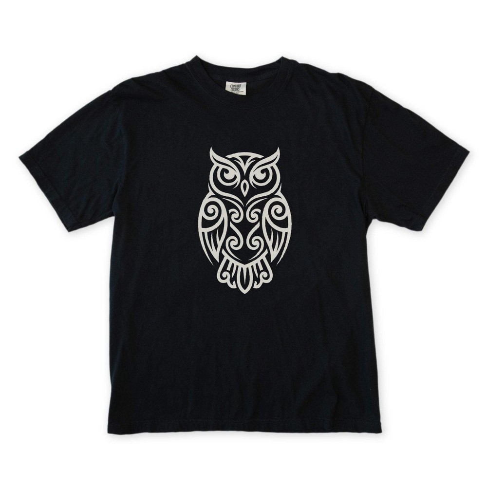 Tribal Owl T-Shirt | Intricate Celtic Knot Wisdom Unisex Unisex Tee Shirt