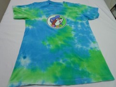 Buc-ees ‘Lei’d Back’ Flamingo Tie Dye Beaver Logo Small Tee T-Shirt