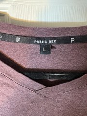 Public Rec T Shirt Mens Large Stretch Short Sleeve Gym B4 Pima Blend