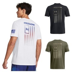 Under Armour 1382973 Men’s UA Freedom Flag Gradient T-Shirt Short Sleeve Tee