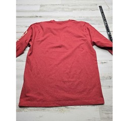 Carhartt Mens Loose Fit Long Sleeve Graphic T-Shirt Heather Red K231 Size M