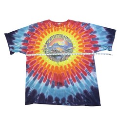 1990s Woodstock T Shirt 3XL Tie Dye 1999 Music Festival Hippie Tour Band