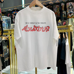 70s Exodus Bob Marley And The Wailers Aged T-Shirt White L