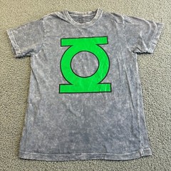 DC Comics Superhero Green Lantern Shirt Mens Medium Gray Short Sleeve Crewneck