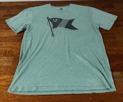 Vissla Mens Xl Upcycled Heather Turquoise T-Shirt Surfer