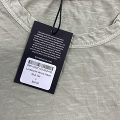 Buck Mason T Shirt Mens Large Tall Limestone Venice Wash Slub Tee Crew Neck
