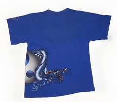 Rare Vintage 90s JNCO Jeans Blue Dragon Wraparound T-Shirt, Men’s S Youth XL