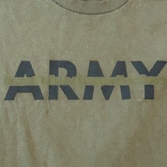FTP FUCT Army Military Graphic Shirt Mens Medium Olive Green Tee Streetwear USA