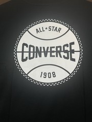 Converse All Star Graphic Star Logo Black Large Short Sleeve T-Shirt NWT