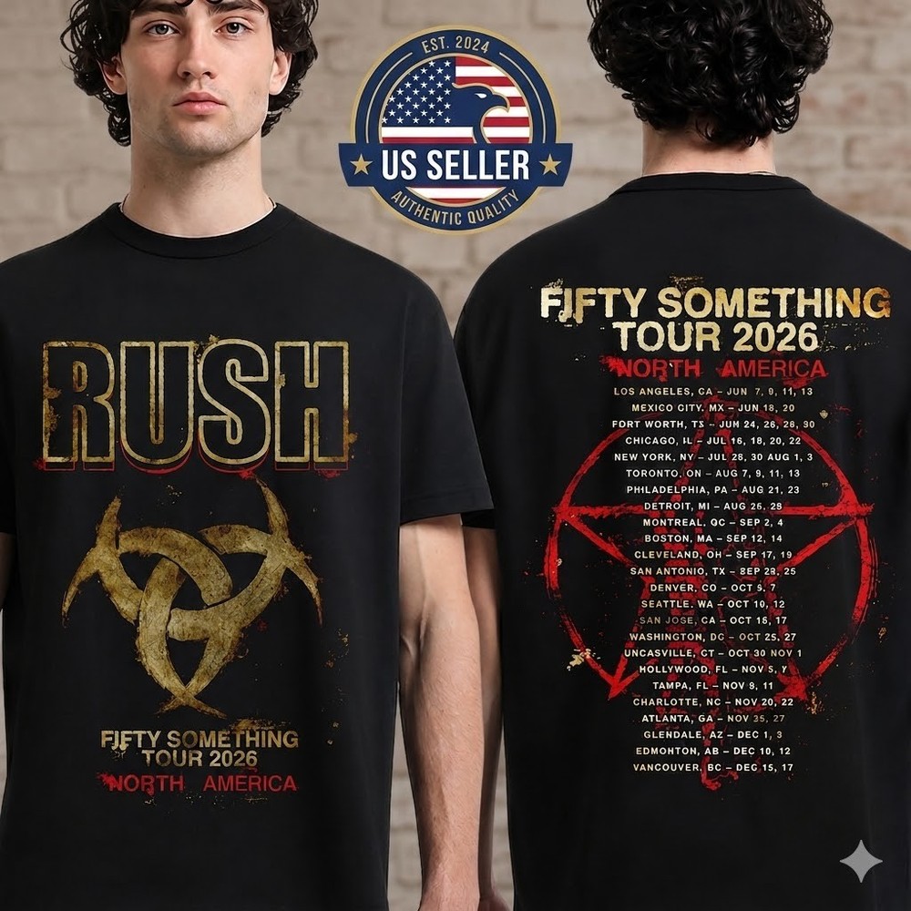 HOT ITEM! ERush Fifty Something Tour 2026 Stage Logo T-Shirt S-4XL