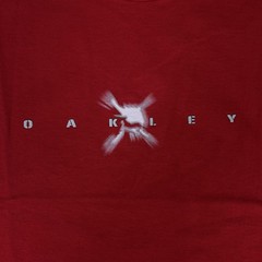 Vintage Oakley Software Shirt Mens Large Red Skull Graphic Streetwear 90s Y2K