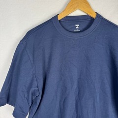 Mode of One Ottoman Tee Caspian Waters Blue Relaxed Fit Textured T-Shirt S NEW