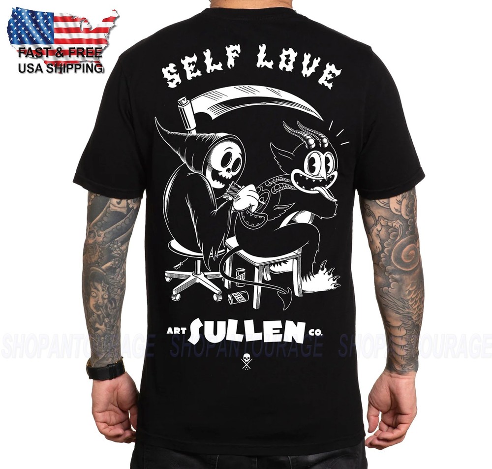 Sullen Art Collective Self Love Premium Fit SCM6914 Short Sleeve T-shirt For Men