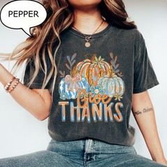 Thanksgiving Floral Pumpkin Shirt Pumpkin Season Fall Harvest Autumn Gift Tee