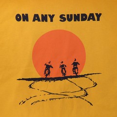 new ON ANY SUNDAY MOVIE POSTER T-SHIRT STEVE McQUEEN FILM MOTORCYCLE MOTOCROSS