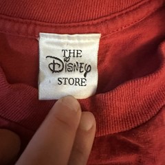 Vintage Disney Store Houston Mickey Mouse T-shirt Made In USA Irregular S Red